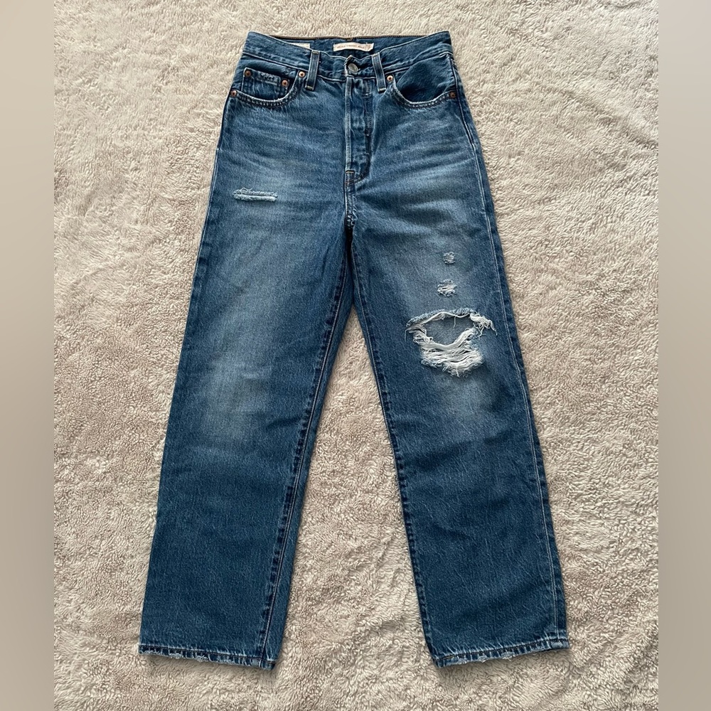 Levi’s Ribcage Straight Ankle Jean 27 inseam